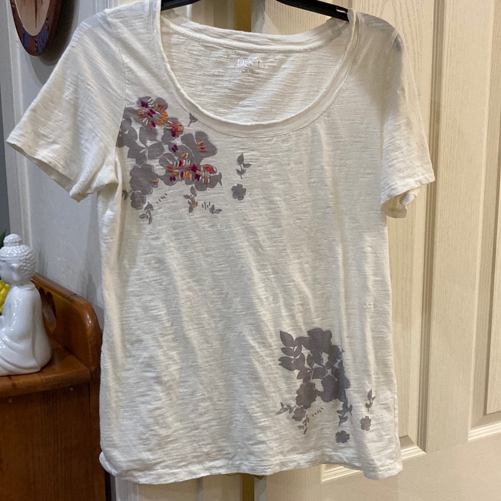 Loft embellished short sleeve tee